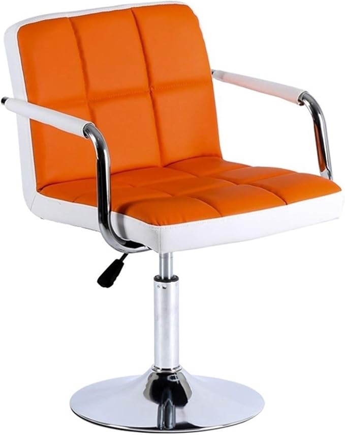 Mlaea Home Office Desk Chair Computer Racing Gaming Chair with Adjustable Height TV Station Lounge Laboratory Chair 44 * 44-54CM(Color:#4)