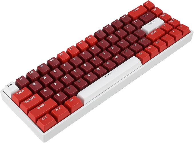 FILFEEL 68 Keys RGB Backlit Gaming Mechanical Keyboard Portable Wired Keyboard with Red Switch Type C Mechanical Keyboard with Harmonious Support for 2000 ME Vista 7 8 10 for