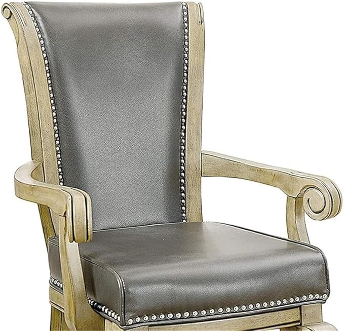 Furniture of America Enschede Faux Leather Gaming Chair in Gray (Set of 2)