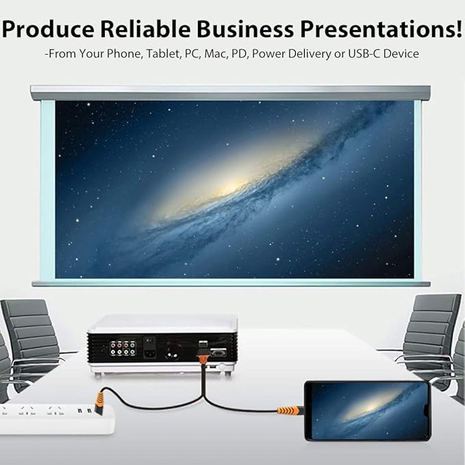 PRO USB Type-C HDMI Compatible with Motorola Razr 40 at 8k/4k Plus Power 6ft/1.8M Cable:Full 4k 2160p@60Hz/8k 7680x4320@30Hz Thunderbolt 3/4