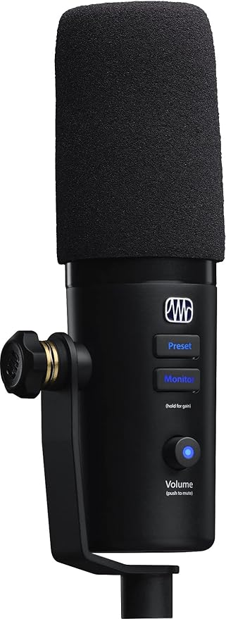 Audiosavings Bundle: Presonus Revelator Dynamic USB-C Microphone for Recording/Streaming/Podcasting Bundle with Rockville DMS40 40 Microphone Boom Arm Studio Podcast USB Mic Stand+Clamp (2 Items)