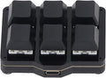 Mechanical Gaming Keyboard with Programmable Macro Support One Handed 6 Key Hotkeys Real time Floating One Click Start USB Type C Wired for Computers