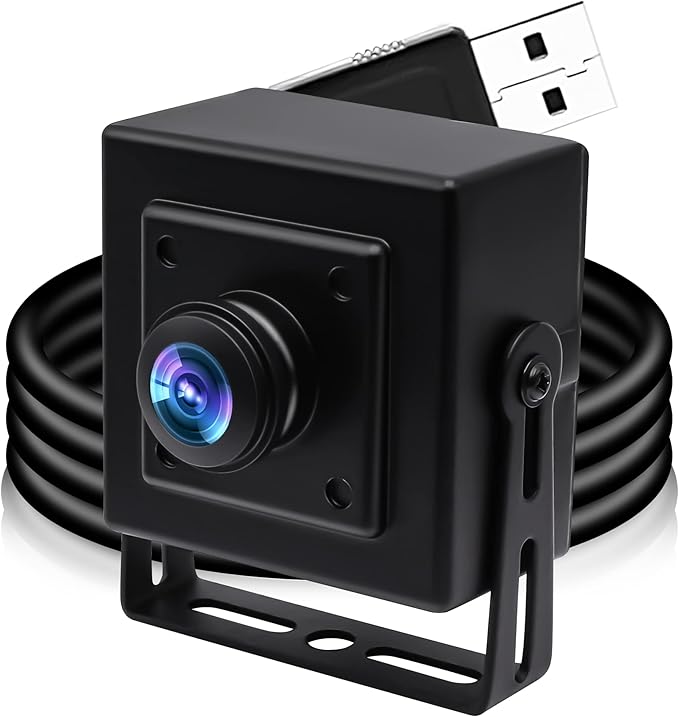 ELP Sony IMX323 Sensor Mini Wide Angle USB Camera with 180degree Fisheye Lens HD 1080P 0.01Lux Low Light PC Camera UVC H.264 USB2.0 Embedded Webcam for Computer LaptopRaspberry Pi