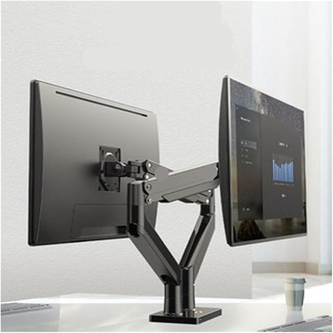 G32 dual-screen monitor stand with arms stacked up and down without punching the computer screen adjustable 15KG load-bearing