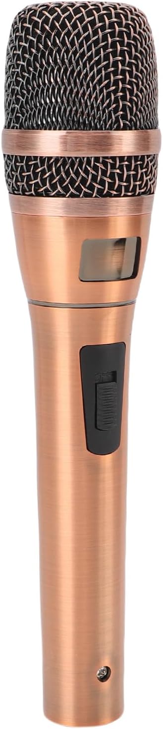 SUNGOOYUE Wired Moving Coil Microphone for Home KTV Singing Stage Sensitive Sound Reception and Aesthetic Shape Dynamic Microphone Set for Performances