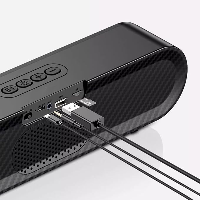 Desktop Computer Speaker Home Active Microphone Long External Wired Sound System