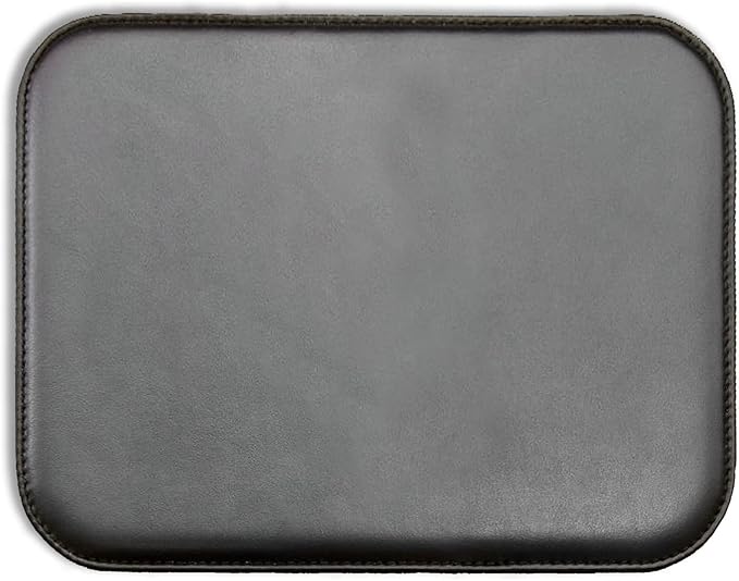 Maruse Italian Leather Mouse Pad for Home or Office Desktop Handmade in Italy Black