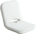 ELEFOCUS Floor Chair with Back Support Folding Chair with 6 Adjustable Position Padded Sleeper Bed Floor Gaming Chair(WhiteSmall)