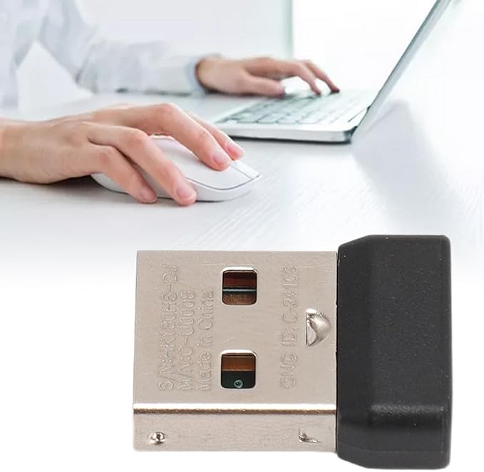 USB Receiver for Mouse 2.4G USB Receiver for K230 K270 K375S K400PLUS K780 K580 MK Replacement Dongle Adapter with Pad