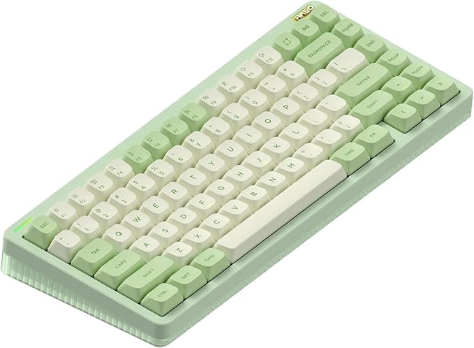 nuphy Halo75 V2 Mechancial Gaming Kyeboard75% Wireless Hot Swappable Bluetooth Keyboard83 Kyes RGB Backlit KeyboardSupport Bluetooth/2.4GHz/USB-C (Green Lemon (55gf))