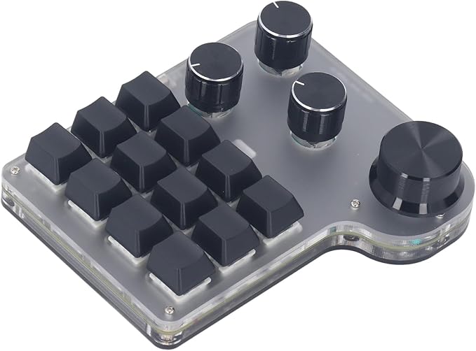 Eujgoov RGB LED Mini Blue Switch Mechanical Gaming Keyboard Rechargeable Keypad for win7 USB C Connection Customizable Macro Function Industrial Control Applications