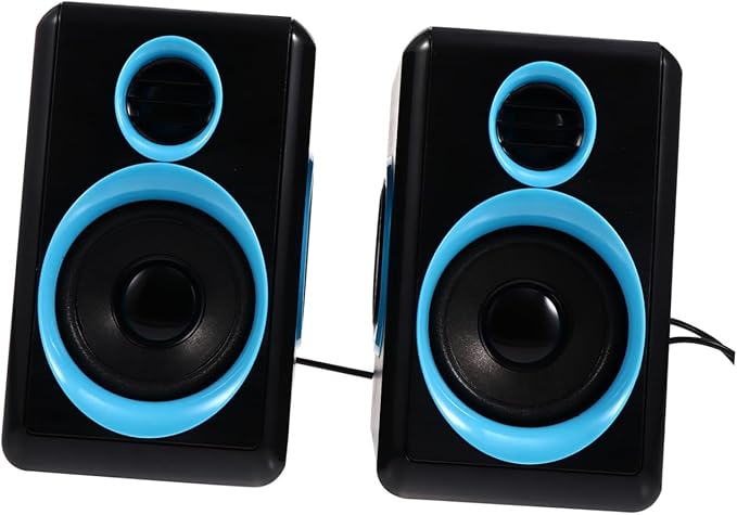 NUOBESTY Mini USB 2.0 Laptop Speaker for Desktop Computer Compact Multimedia PC Speaker with Dc5v Power Portable Small Sound Box Suitable for Office and Home Use