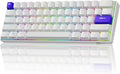 RK ROYAL KLUDGE C61 HE Gaming Keyboard 60% Wired Mechanical Keyboard with Hall Effect Magnetic Switch 8000Hz Polling Rate Rapid Trigger RGB Backlit 61 Keys White Purple
