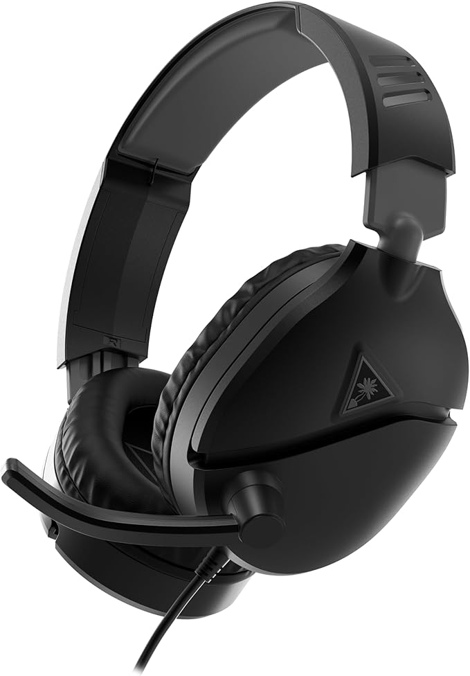 Turtle Beach Recon 70 Multiplatform Gaming Headset for PC PS5 PS4 Xbox Series X|S Xbox One &amp Mobile w/ 3.5mm Wired Connection - Flip-to-Mute Mic 40mm Speakers Lightweight Design Black