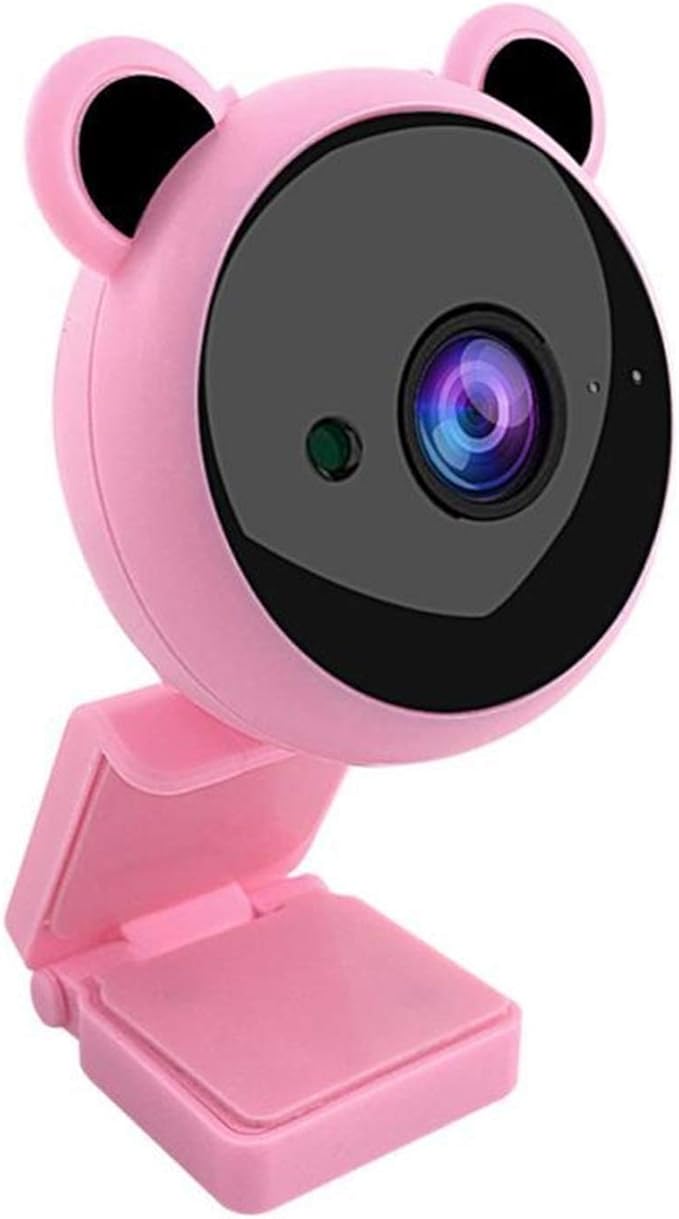 Computer Camera 1080P Free Drive with Microphone HD Online Course Teaching USB Network Computer Camera Live Video Conference (Color : Black)