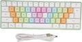 61 Keys Mechanical Gaming Keyboard RGB Backlit Compact 60 Percent Wired Keyboard with Colorful Keycaps for PC Office AmpGaming Portable Mini Keyboard with Optical Switches (White)