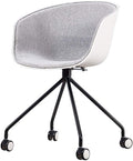 Gaming Chair Case for Dining Chair Study Chair Fabric Balcony Leisure Backrest Handrail Metal for Negotiations (Color : Black)