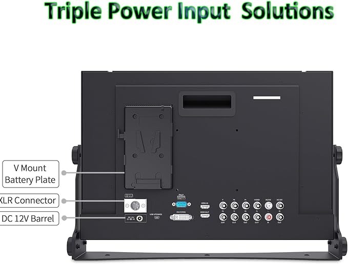 FEELWORLD 17.3 Inch 1920x1080 Resolution 4K HDMI 3G-SDI Input and Output Broadcast Production MonitorDesktop Director‘s Monitor with YPbPr Video