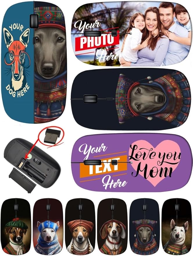 maizi Custom Wireless Mouse Cowboys for Computer Laptop PC Chromebook MacBook Wireless Mice Cowboys Image ID: 10184927 Emo Goth lace Card Portable 2.4G USB Receiver Printed in USA