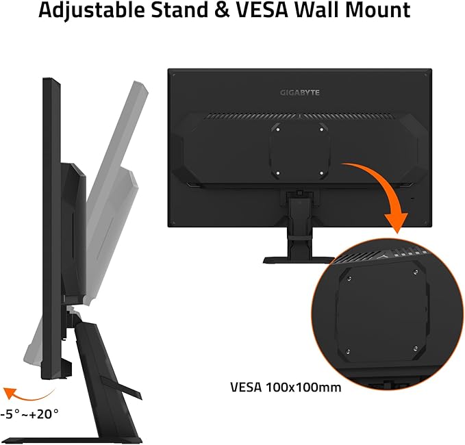 GIGABYTE - GS27U - 27 SS IPS Gaming Monitor - UHD 3840x2160-160Hz - 1ms MPRT - AMD FreeSync Premium - HDMI DP - Black