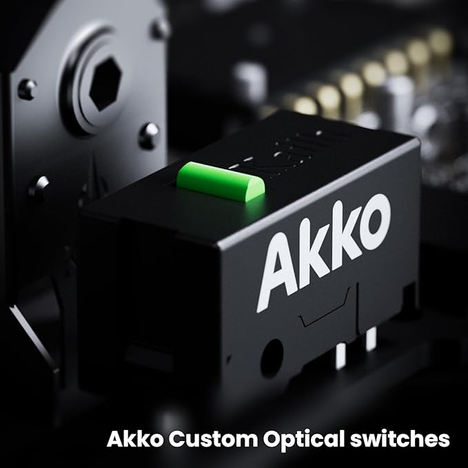 Akko Dash Max Wireless Gaming Mouse 8K Polling Rate with PAW3395 Sensor 26000 DPI 41g Ultra Lightweight Akko Custom Optical Switches BT/2.4G/Wired Symmetrical Computer Mouse White