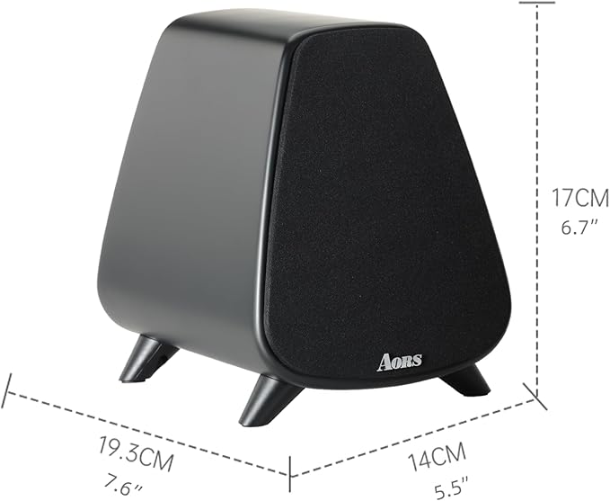 Powered Bookshelf SpeakerActive Bluetooth 5.3 – 80W RMS 2-Way Stereo / 3″ Aluminum Long-Stroke Woofer &amp 20 mm Silk Dome Tweeter RCA + Optical Inputs Sub-Out &amp Remote Wooden（AS-31Matte Black