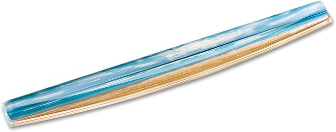 Fellowes Ergonomic Photo Gel Keyboard Wrist Rest with MICROBAN - Sandy Beach Multicolor (9179401) Ergonomic