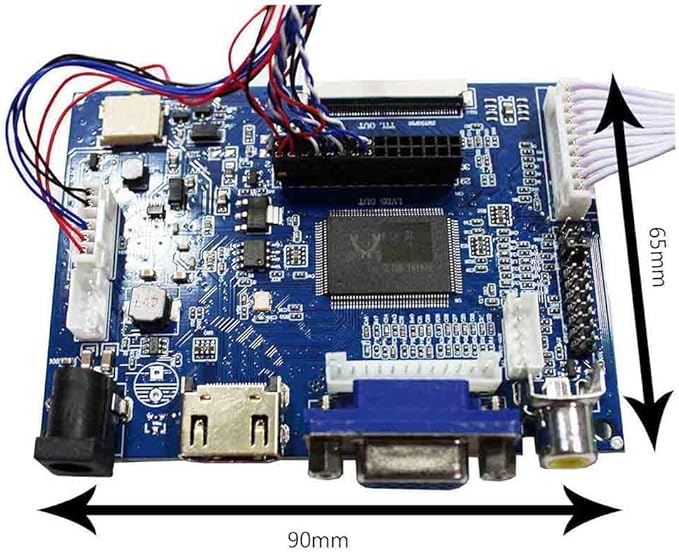 VSDISPLAY VGA 2AV LCD Controller Board Work for 14 15.6'' b140xtn03.1 LP140WH1 BT140XW02 B156XW02 1366x768 LVDS 40Pin WLED Backlight LCD Panel