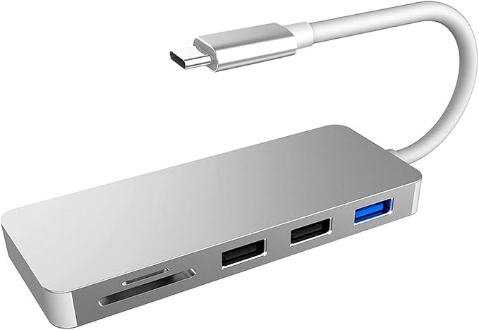 USB Type C 7 in 1 Type C to 3 USB 3.0 Ports 4K HDMI/SD/TF Card Reader/PD Charging Hub