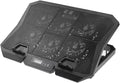 Operitacx Laptop Cooling Pad 15.6-inch Silent Cooling Stand with Adjustable Speed Fans and Blue LED for Gaming and Office Laptops