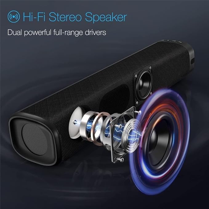 Computer Speakers for Desktop Soundbar for TV 30W 5.0 Speaker Home Theatre System Computer Speakers Stereo Boombox with Subwoofer
