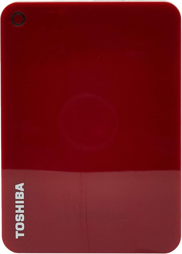 Toshiba Canvio Advance 1TB Portable External Hard Drive USB 3.0 Red - HDTC910XR3AA