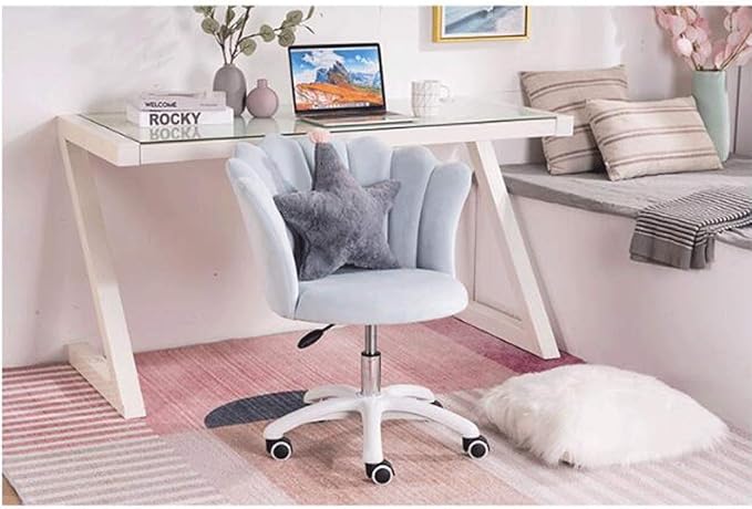 YYDS Chair Comfortable Lazy Gaming Chair Computer Office Chair with Nylon Feet Ergonomic Home Desk Chair for Live BroadcastLiftable Ergonomically (Size : Pink)