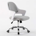Mlaea Computer Gaming Chair Adjustable Staff Chair with Wheels and Comfortable Backrest Dining Bedroom Living Room Chair 47 * 82-94CM(Size:47 * 82-94CMColor:White)