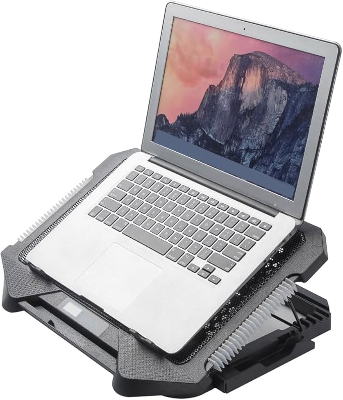 Laptop Cooling Pad Laptop Coolers for Notebook Gaming Fan Stable Stand Adjustable with 2 USB Port and Phone Holder