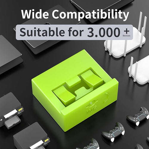 100PCS USB-A Port Blockers with 5 Keys-Removable Type-A Data Protection - Dust &amp Moisture Resistant Shield for Laptops PCs Gaming Devices &amp Tamper Protection (Green)