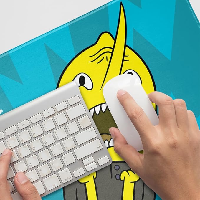 Adventure Time Lemongrab Unacceptable Large Gaming Mouse Pad Desk Mat with Stitched Edges Non-Slip Base for Gamer Home and Office 31.5 x 15.7
