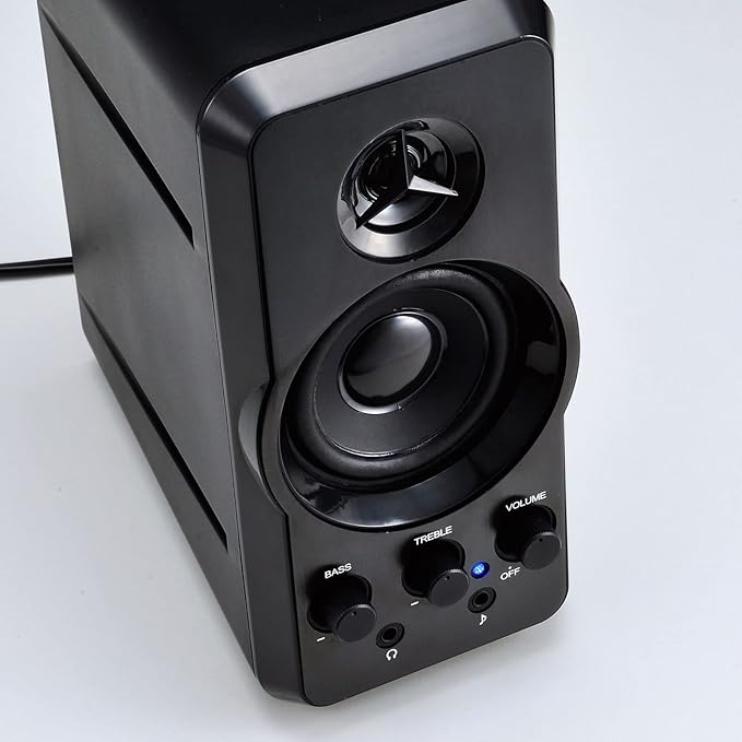 Sanwa Supply MM-SPL6BKN Multimedia Speaker 20W 0.1 inch (3.5 mm) Stereo Mini Jack Connection