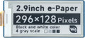 waveshare 2.9inch E-Paper E-Ink Display Module for Raspberry Pi Pico 296×128 Pixels Black/White Partial Refresh Support with SPI Interface