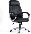 Ergonomic PU Leather Office Chair with Lumbar Support Adjustable Swivel Boss Gaming Chair High-Back Task Chair