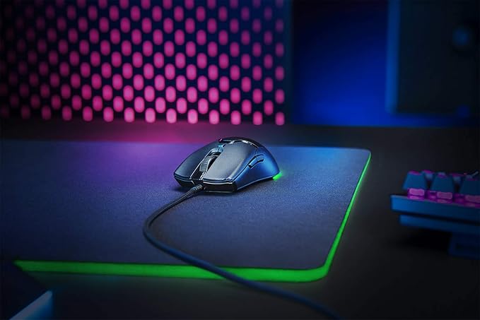 Razer Viper Mini - Wired Gaming Mouse for PC/Mac (Ultralight 61g Ambidextrous Speedflex Cable 8500 DPI Optical Sensor Chroma RGB Illumination) Black