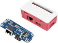 waveshare Ethernet/USB HUB HAT B with Box ABS Case for Raspberry Pi Zero/Zero W/2 W/Zero WH/2 WHPCwith 1 RJ45 10/100M Ethernet Port 3 USB Ports Compatible with USB2.0/1.1