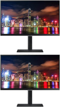 Samsung S60UA 27-inch 1440P 2K QHD Ultra-Thin Bezel IPS LCD Viewfinity Monitor 2-Pack Bundle with Daisy Chain Dock USB-C DisplayPort HDMI USB Hub (S27A600UUN)