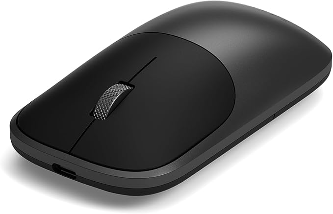 Satechi Slim EX Wireless Mouse Multi-Device Bluetooth &amp 2.4GHz Connection for macOS Windows iPadOS and Android Silent Clicks Anodized Aluminum Shell USB-C Rechargeable Battery Space Black