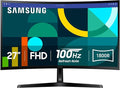 Samsung 27 Essential S3 (S36GD) Series FHD 1800R Curved Computer Monitor 100Hz Game Mode Advanced Eye Comfort HDMI and D-sub Ports LS27D366GANXZA 2024