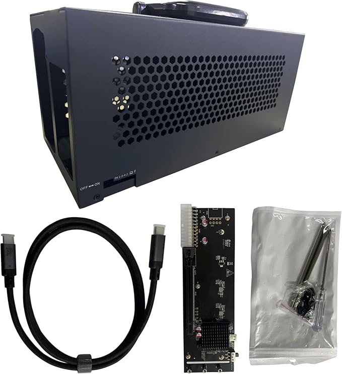 PCIe External Graphics Expansion Dock 4 Ready 40Gbps Charging Metal Housing for Laptops Gaming Rendering Workstations Charging Dock