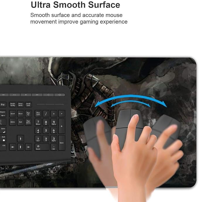 Berserk-Guts Anime Mouse Pad 15.7 X 35.4 Inch (40 X 90 cm) Soft Gaming Mouse Mat Ultra Thick 3mm Extended Large Pattern_1 One Size