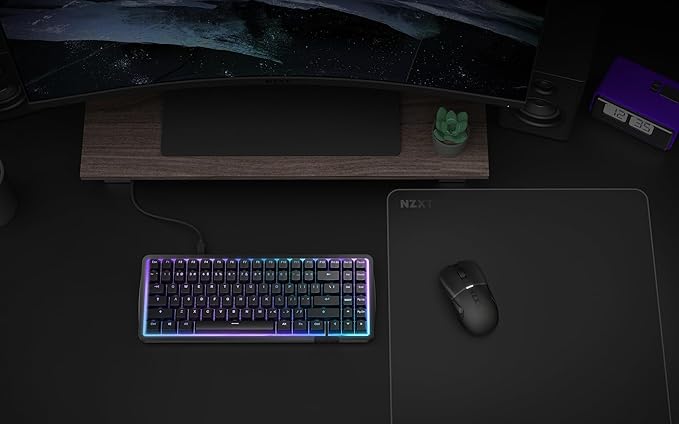 NZXT Zone Elite - Premium Large Gaming Mouse Pad - Ultra-Smooth Nano-Knit Cloth Surface - Optimized for Speed and Control - Spill-Resistant Soft Foam Base Reinforced Low-Profile Stitching - Black