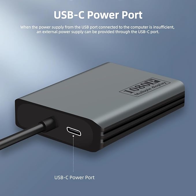 USB 3.0 to Dual HDMI Adapter USB A 3.0 to 2X HDMI Monitor Converter HDM I Splitter for Dual Monitors Support 3 Different Screens (MST Extend &amp Mirror) for Windows &amp Mac-Grey