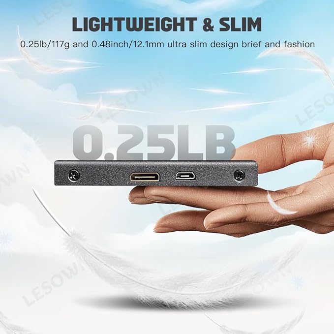 5 Inch Mini Touch Secondary Display Portable Monitor 800x480 USB HDMI IPS LCD Capacitive Touch Screen Tiny Monitor for PC Laptop Windows